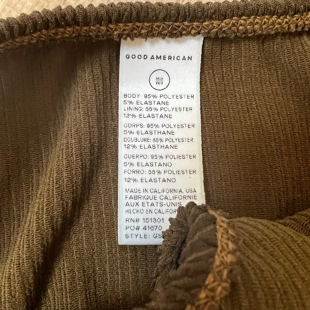 GOOD AMERICAN ALWAYS FITS BETTER CHEEKY 00/0 MOCHA - Picture 8 of 8